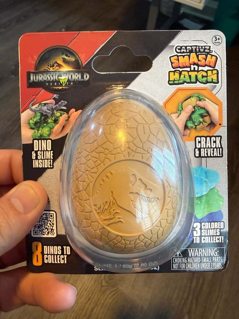 Jurassic World Rebirth Captivz Smash N Hatch Egg Toy